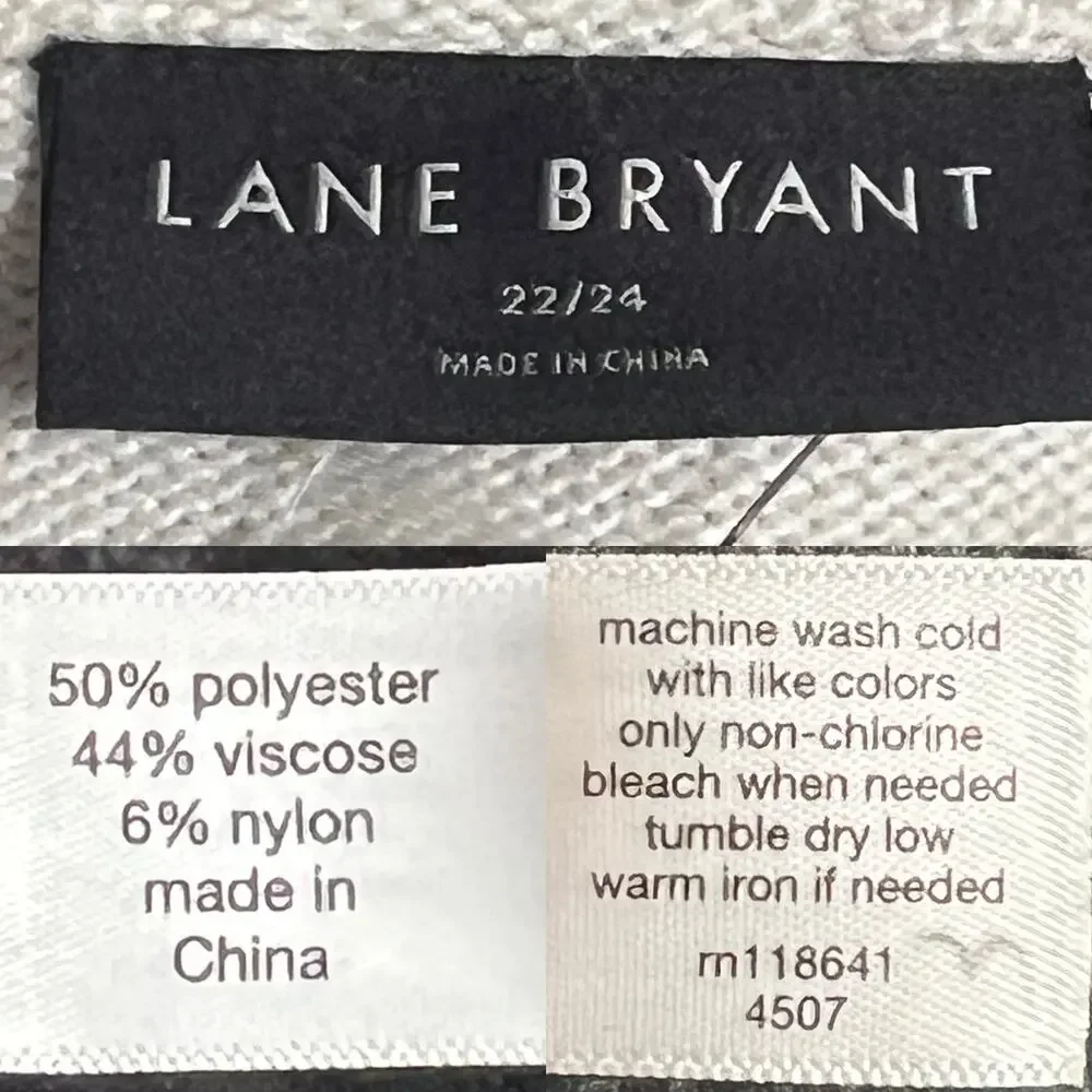 NEW Lane Bryant Classic V-Neck Tunic Pullover Sweater size 22/24